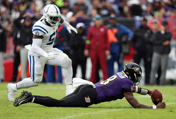 Lamar Jackson, Colts-Ravens, NFL