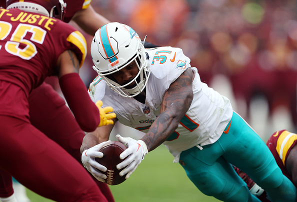 Dolphins-Commanders Week 13 NFL Game Recap, Raheem Mostert