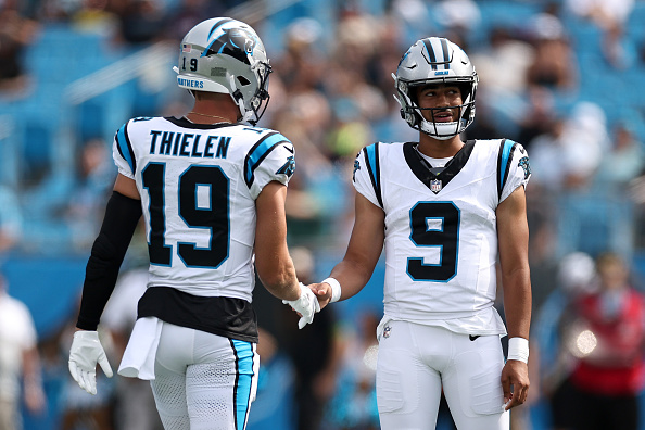 Panthers' Adam Thielen, Bryce Young