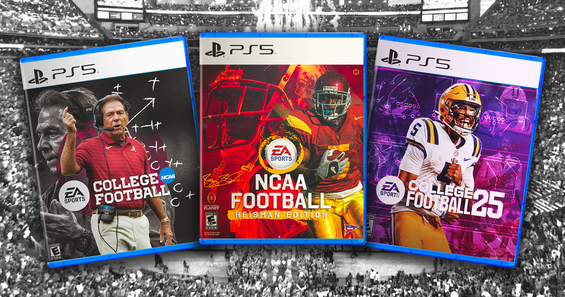 EA Sports NCAA Football 25 Cover Stars