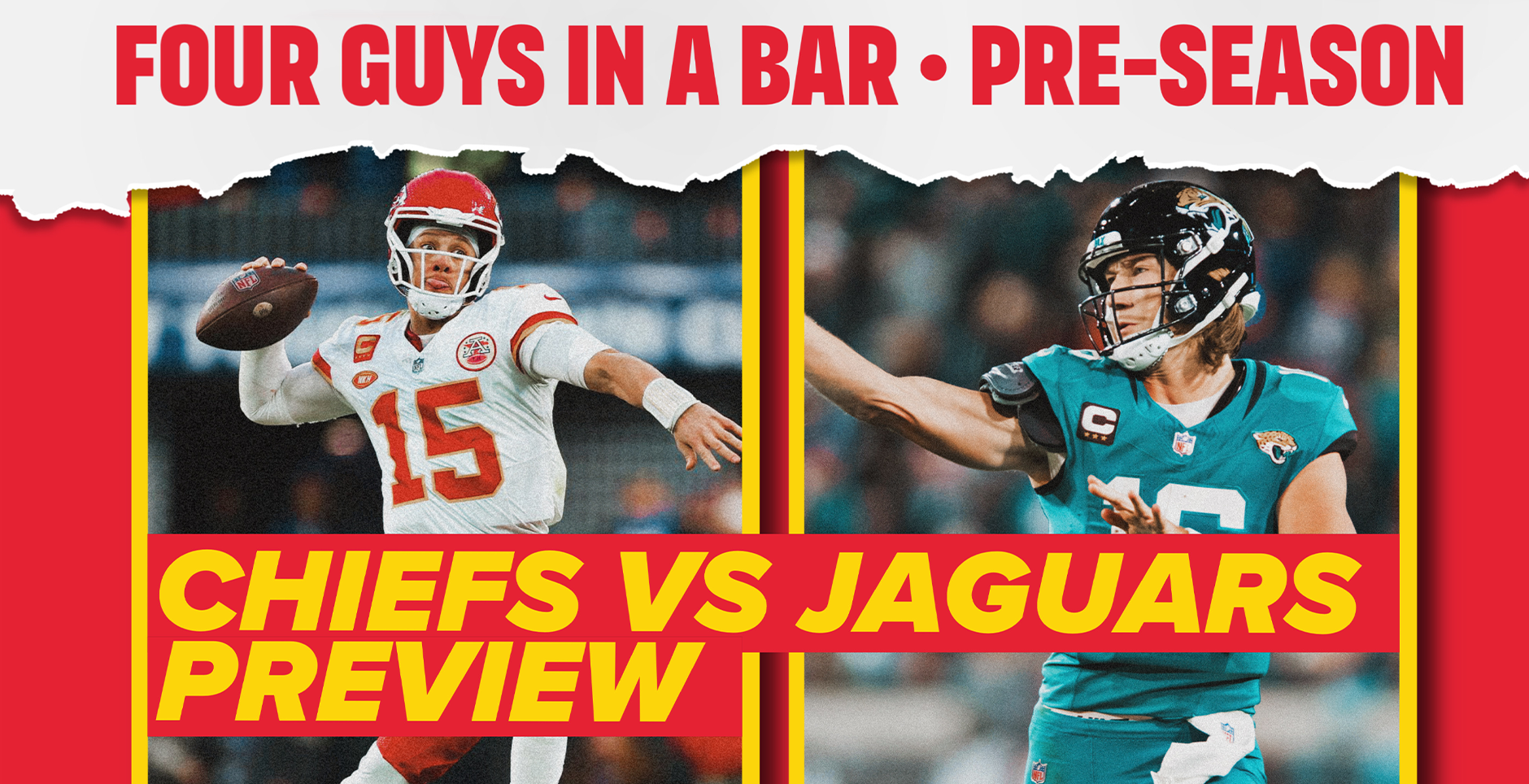 Four Guys in a Bar Watch Along Chiefs vs. Jaguars Prime Time Sports