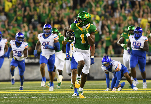 NCAA CFB Playoff - College Football - Oregon WR Traeshon Holden