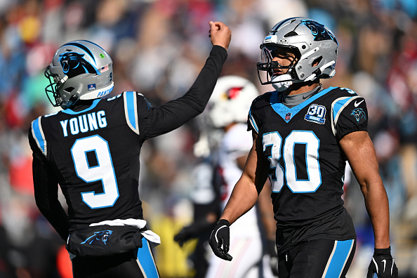 nfl team of the week, panthers, chuba hubbard, bryce young